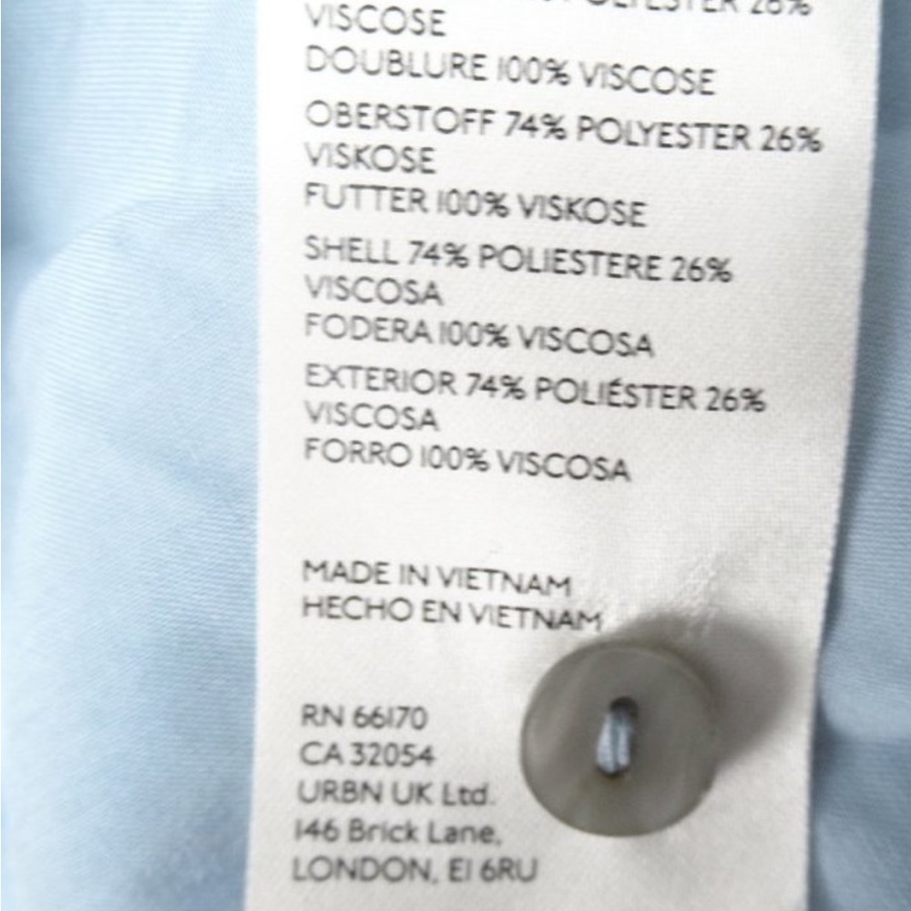 Antropologie blue gingham midi shirt dress size 2x plus Dorothy - Picture 15 of 15